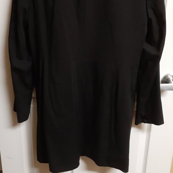 Dana Buchman Long Coat With Silk Vest Included! Size 8 Black/Purple *Unworn* - Picture 7 of 7